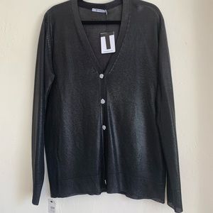 Alexander Wang Black Metallic Sweater